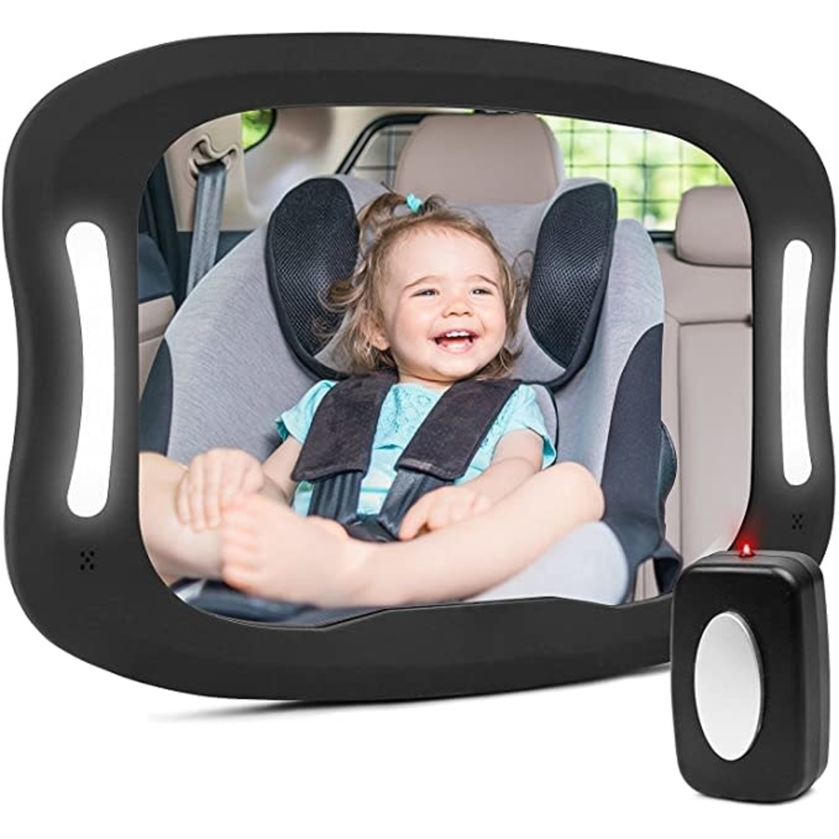 BabyDan car mirror with Led lighting - Auto spiegel
