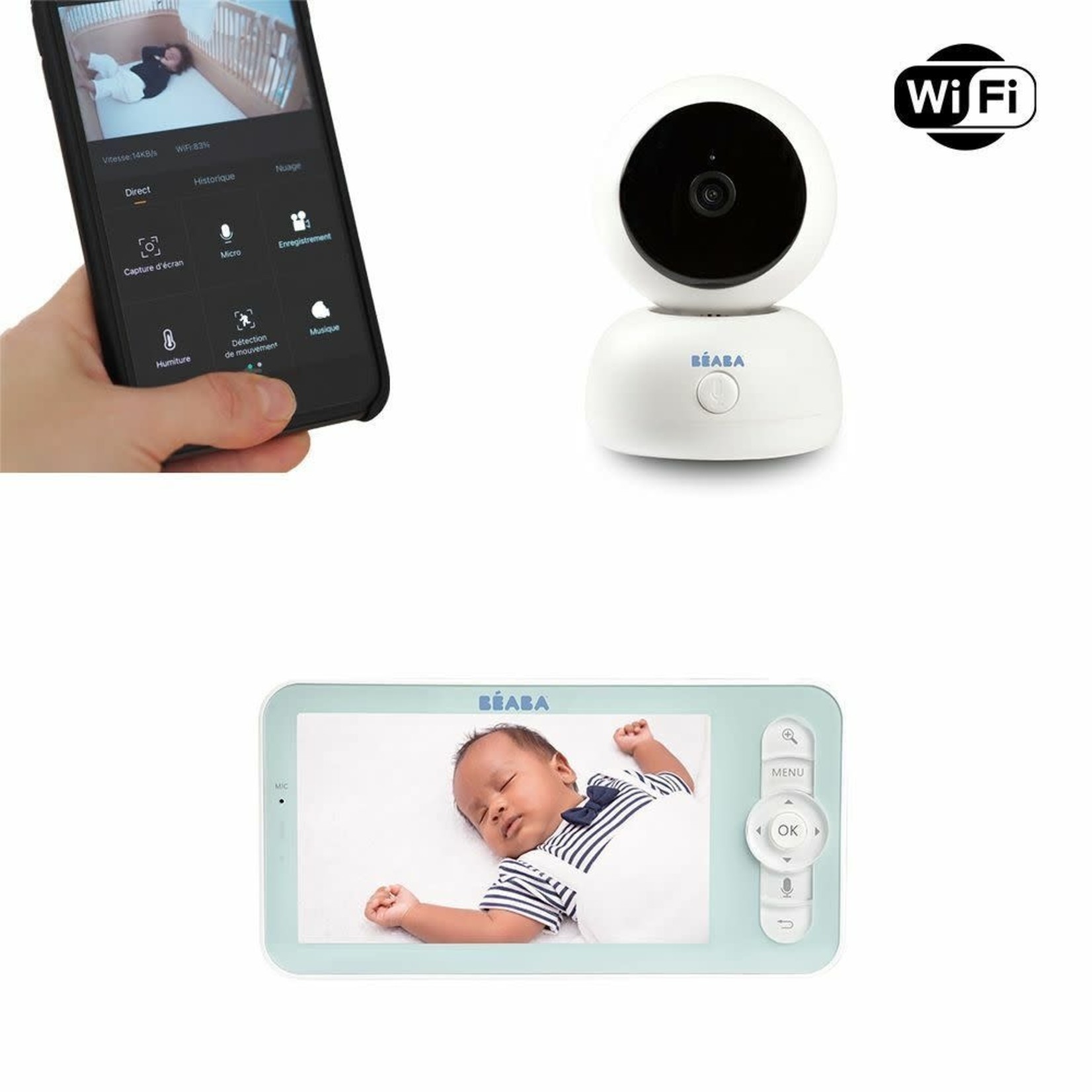 Béaba Video Babyfoon ZEN Premium wit