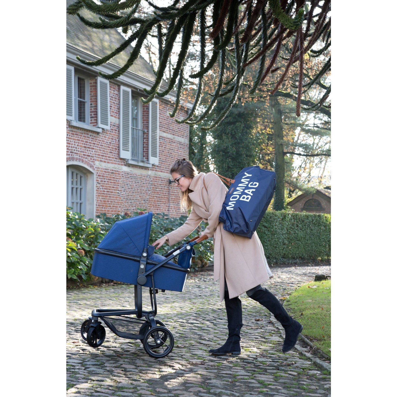 Childhome MOMMY BAG VERZORGINGSTAS - NAVY WIT