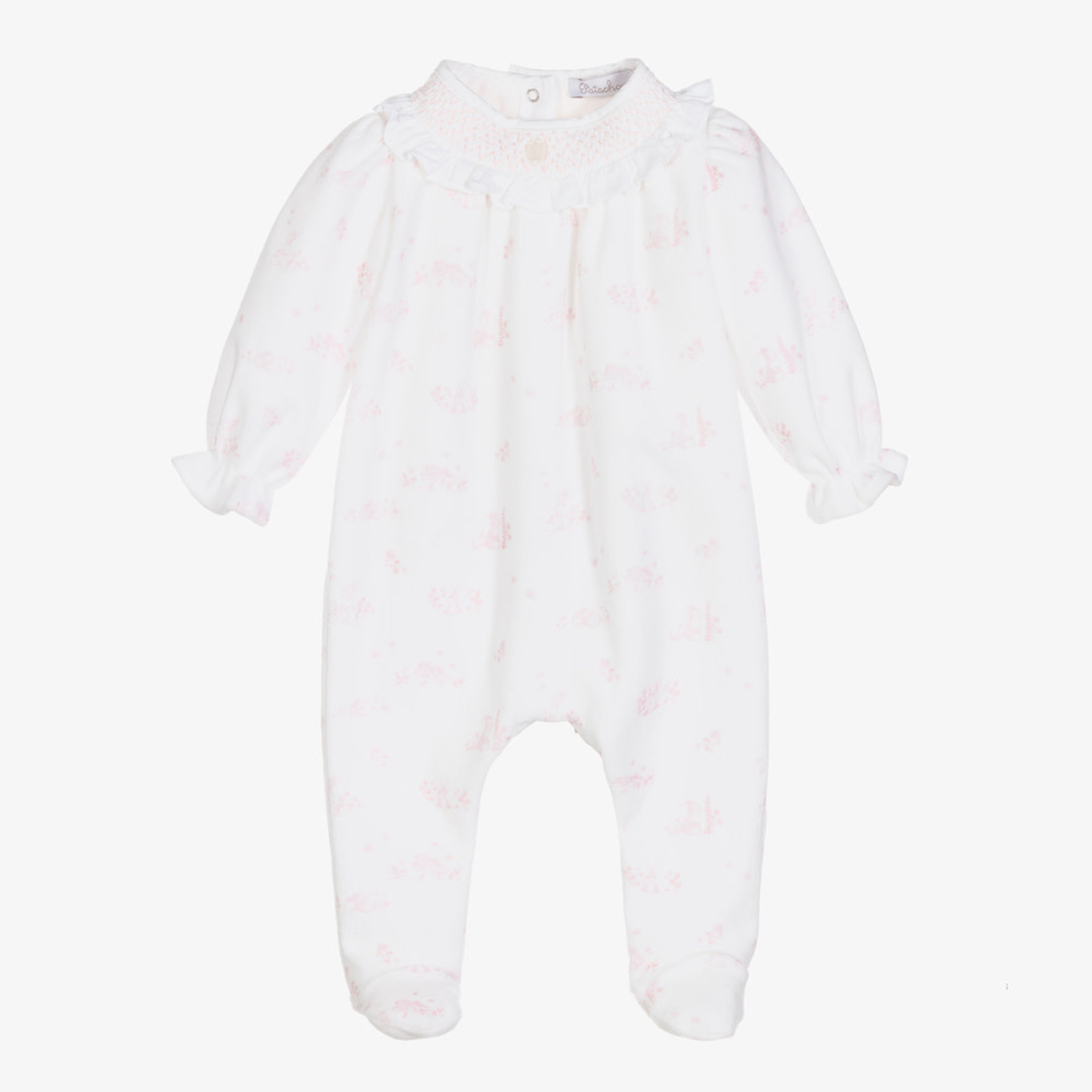 Patachou Pink Viyella Babygrow