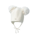First 9905142 ecru knitted bonnet
