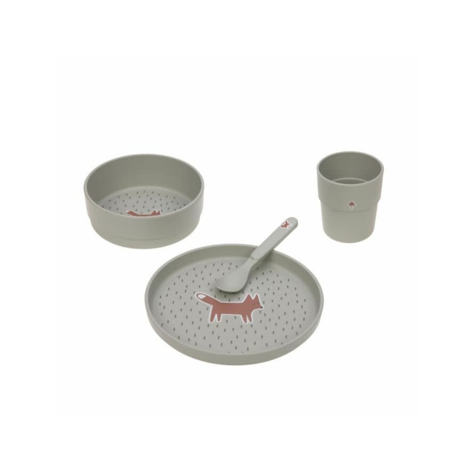 Lässig Dish Set PP/Cellulose Little Forest Fox