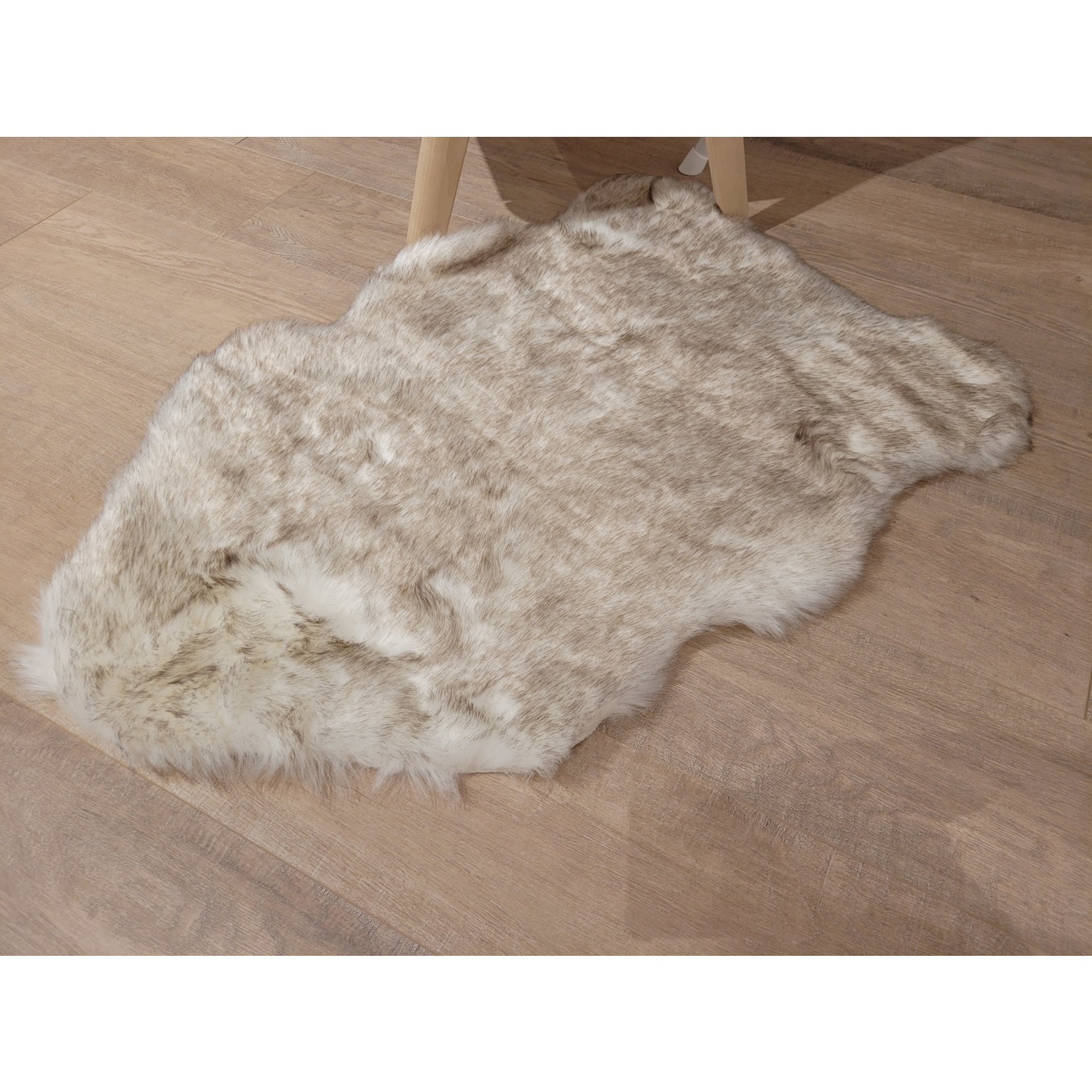 Faux Fur tapijt Beige