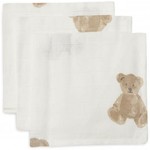 Jollein Monddoekje Hydrofiel Teddy bear (3pack)