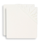 Jollein Hoeslaken jersey 60x120cm ivory (2pack)