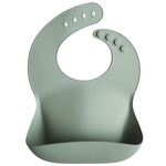 Mushie SILICONE BIB - Cambridge Blue