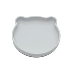 Bo Jungle B-Suction Plate Bear Grey - Silicone