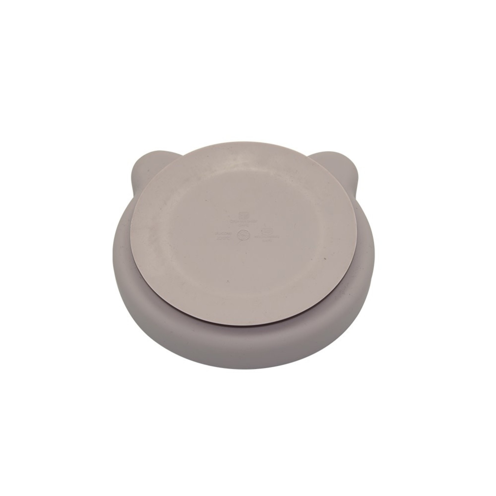 Bo Jungle B-Suction Plate Bear Pink - Silicone