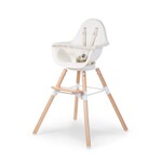 Childhome EVOLU ONE KINDERSTOEL - VERSTELBAAR IN HOOGTE (50-75 CM/*90 CM) - NATUREL WIT