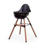 Childhome EVOLU 2 KINDERSTOEL - VERSTELBAAR IN HOOGTE (50-75 CM/*90 CM) - WALNOOT/ZWART