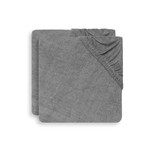 Jollein Aankleedkussenhoes Badstof 50x70cm - Storm Grey - 2 Stuks