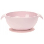 Lässig Bowl Silicone pink with suction pad