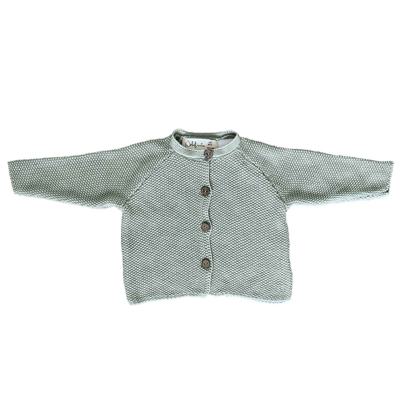 Witlof for kids Cardigan Knit Cloudy mint