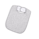 Poetree kids Slabbetje Chevron Light Grey Melange