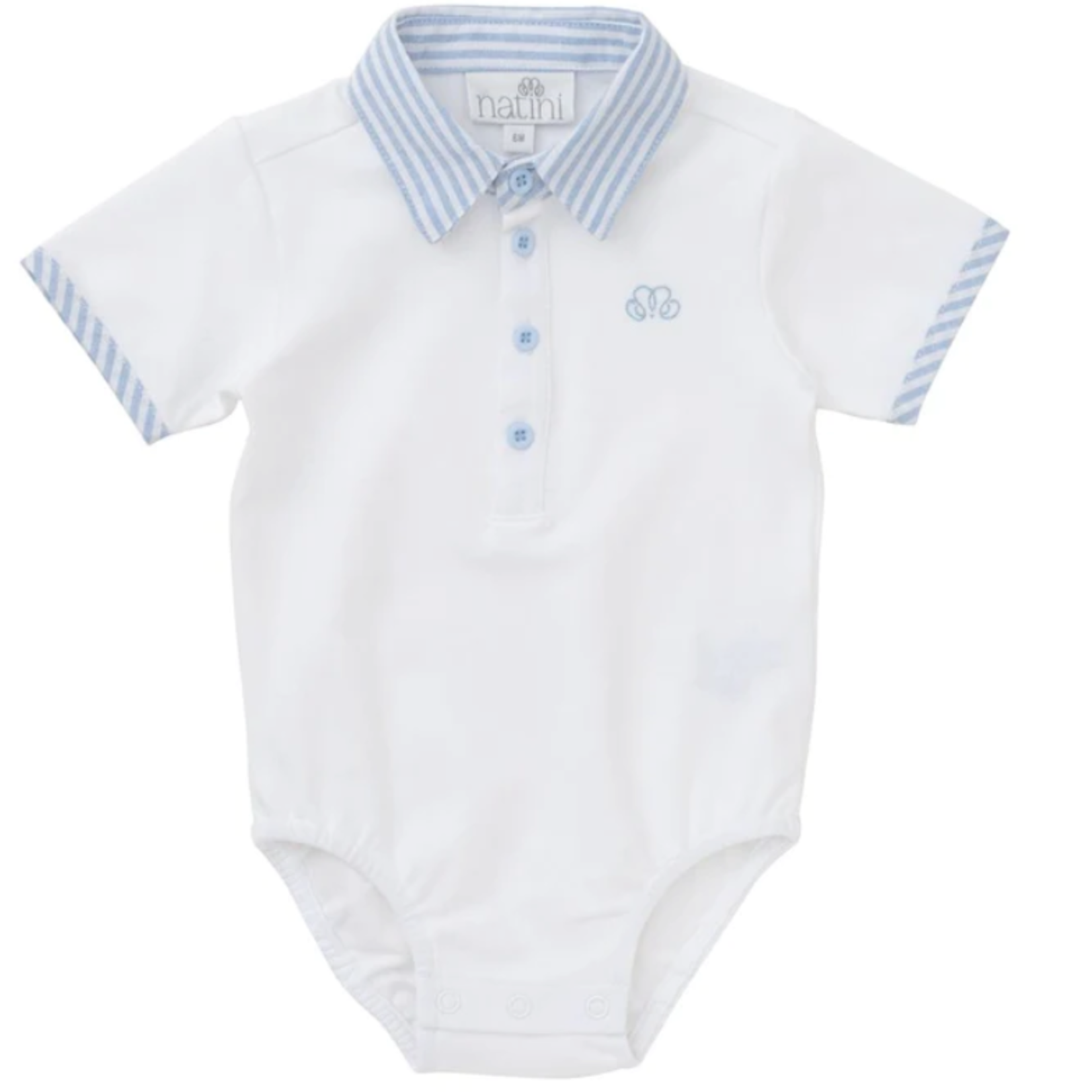 Natini POLO BODY CHARLES WHITE-BLUE