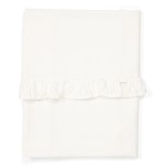 Koeka wieglaken ruffle warm white