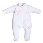 First 5603128 white/pink rompersuit