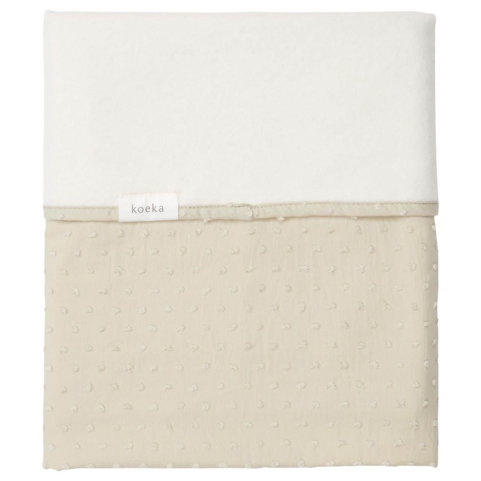 Koeka wiegdeken cotton fleece napa sage