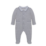 Patachou BABY BOY BABYGROW - KNIT MELANGE GREY