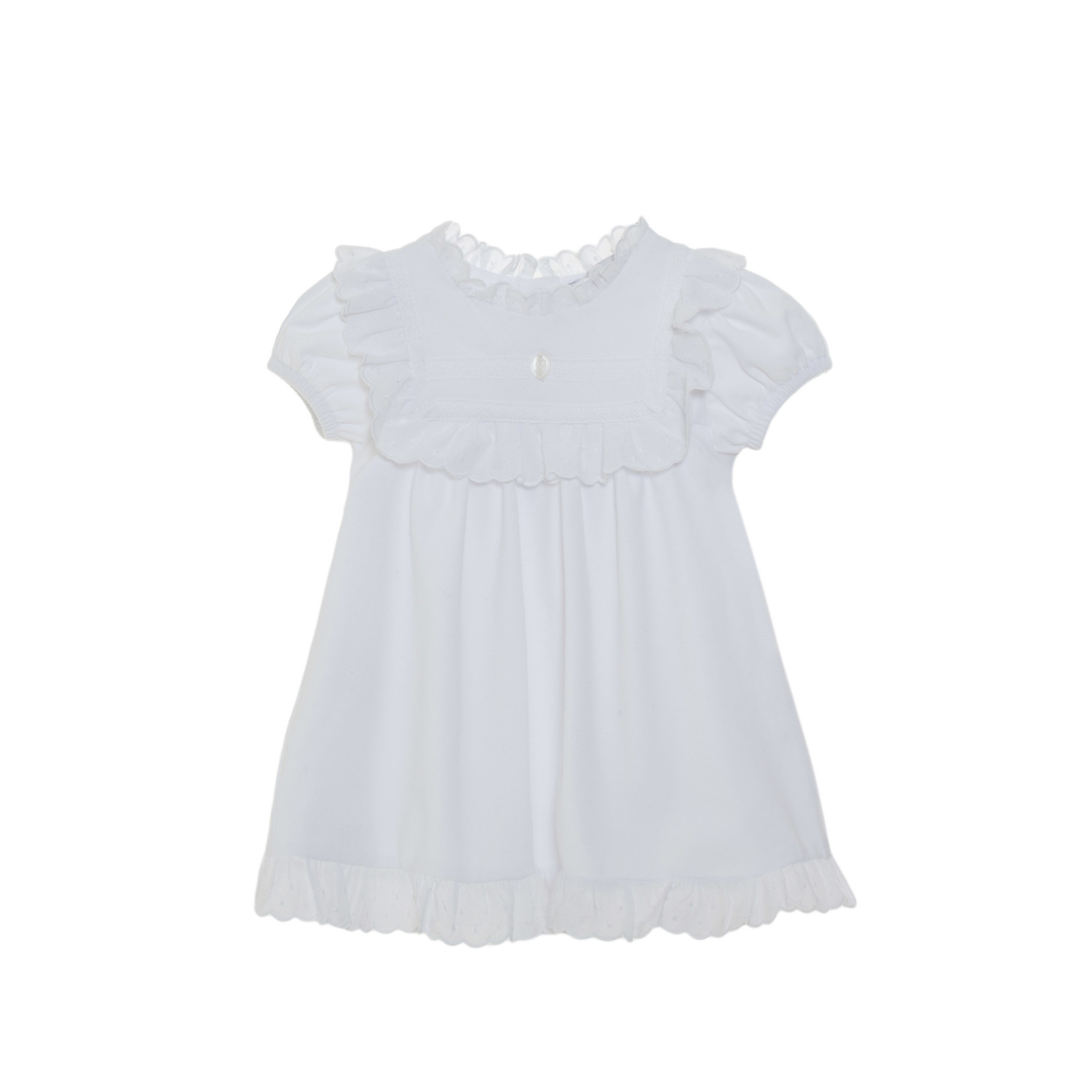 Patachou BABY GIRL DRESS - KNIT WHITE