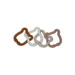 Jollein Speelgoed Ringen Siliconen 20x7x1cm Teddy Bear