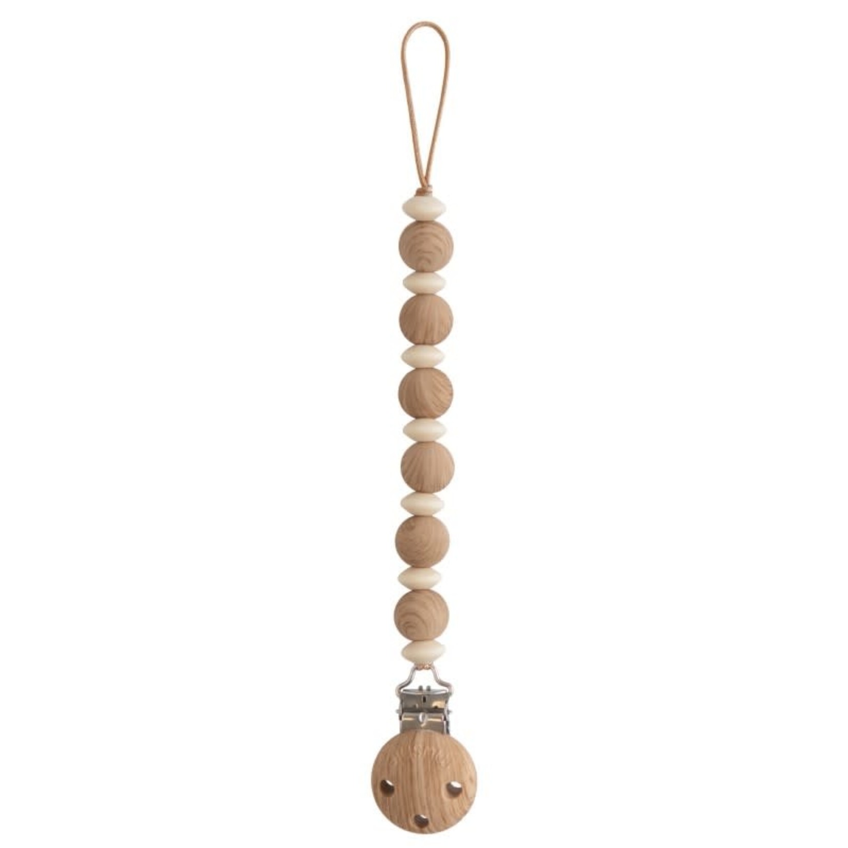 Mushie SPEENKETTING LUNA - FAUX WOOD