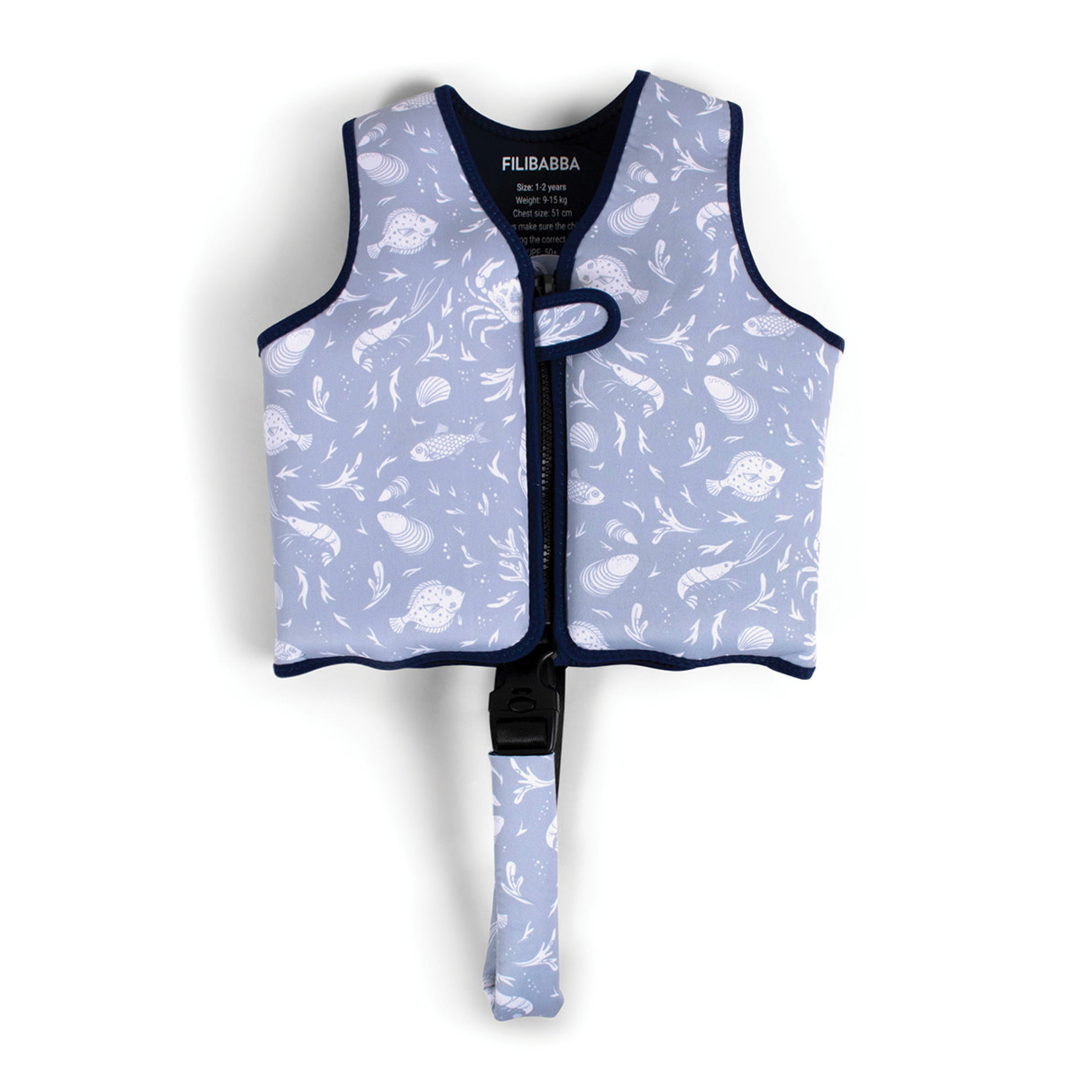 Filibabba Swim vest 3-4y - Nordic Ocean Mono