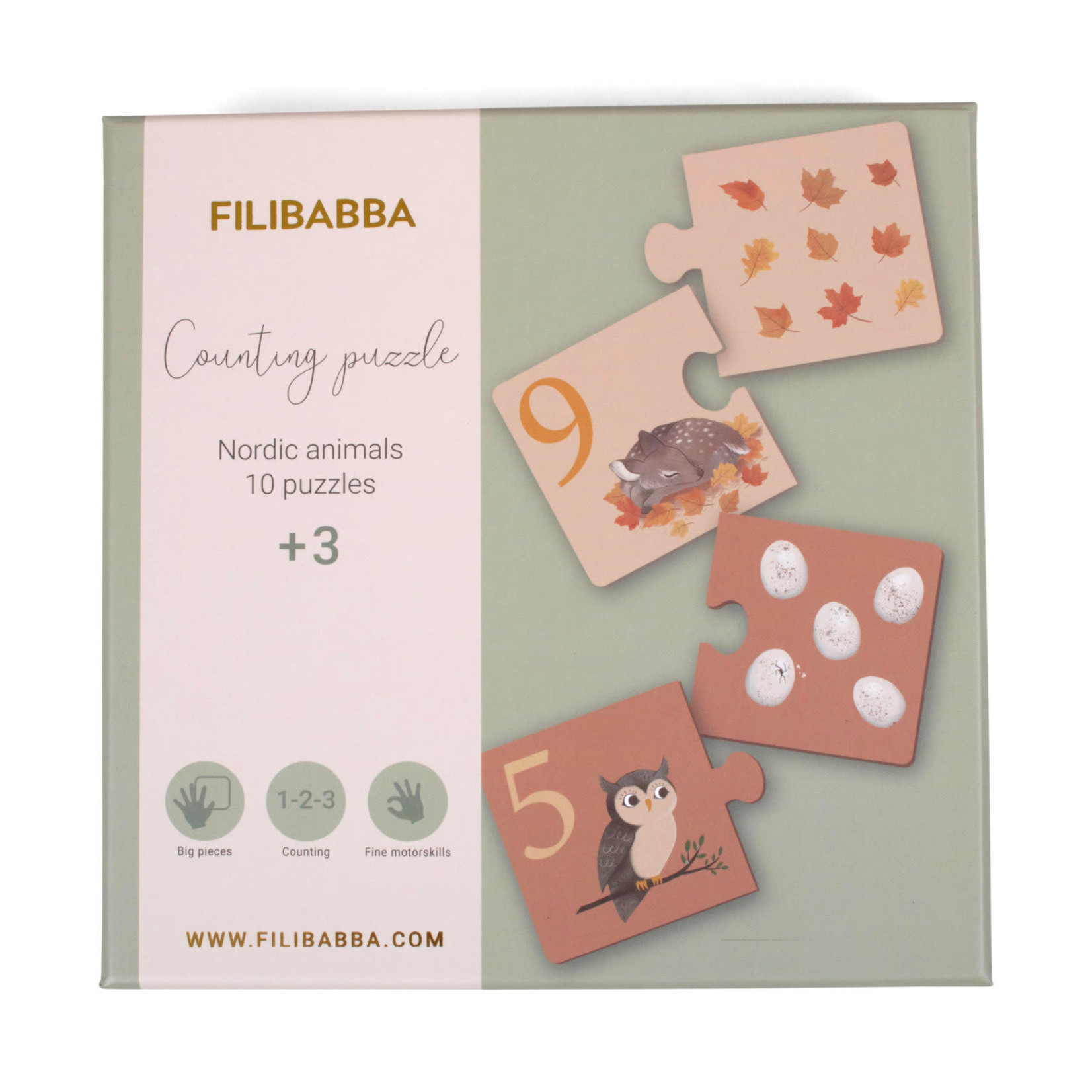 Filibabba Counting puzzle - Nordic animals