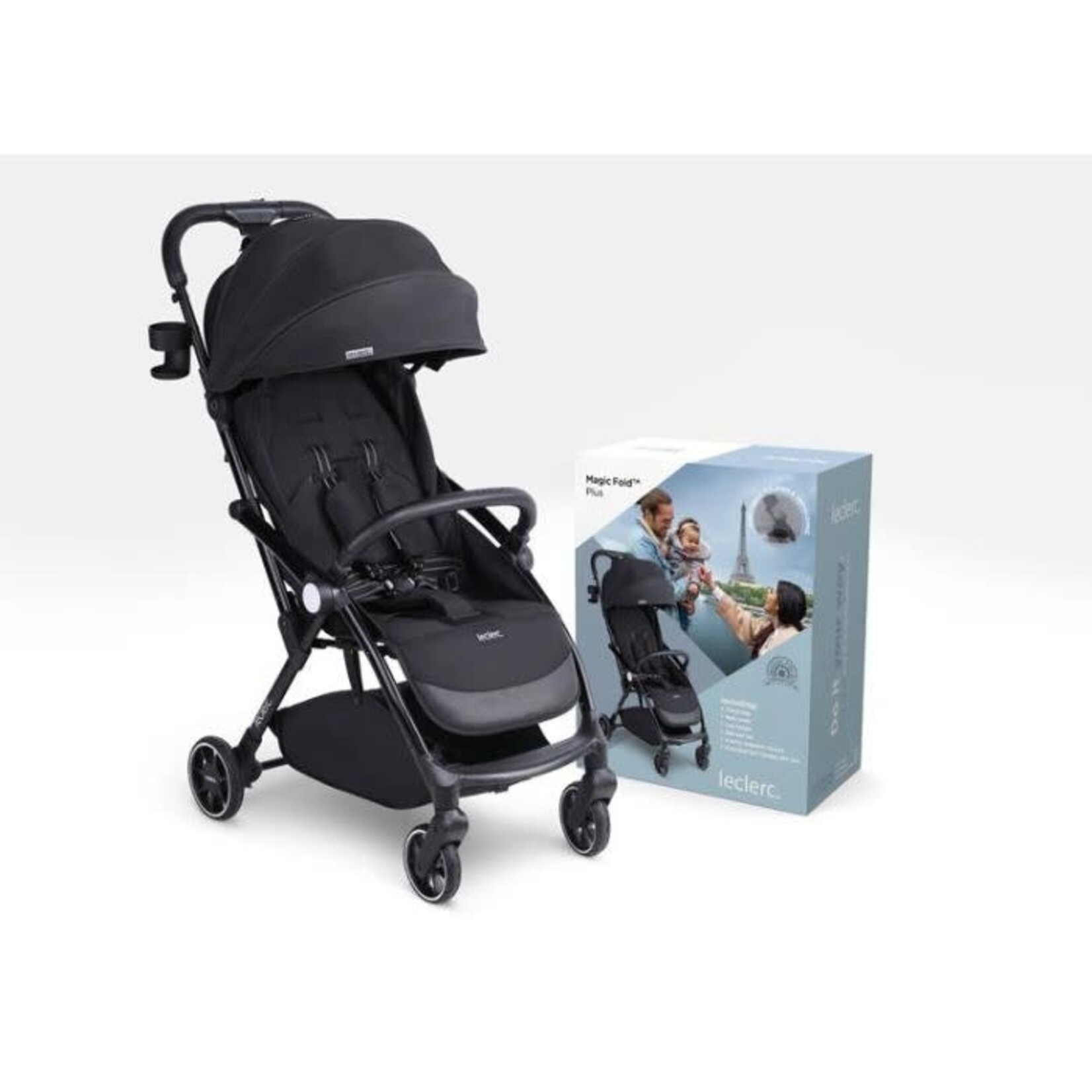 Leclerc MF Plus kinderwagen - Zwart