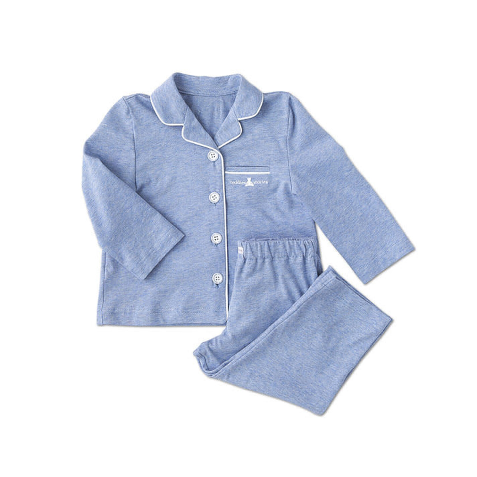 TEDDIES&STORIES PYJAMA LONG-SET MATHEO blue