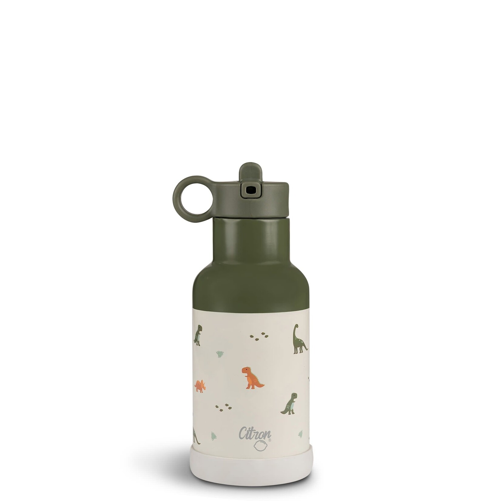 Citron Triple wall insulated Water Bottle 350ml Dino Green