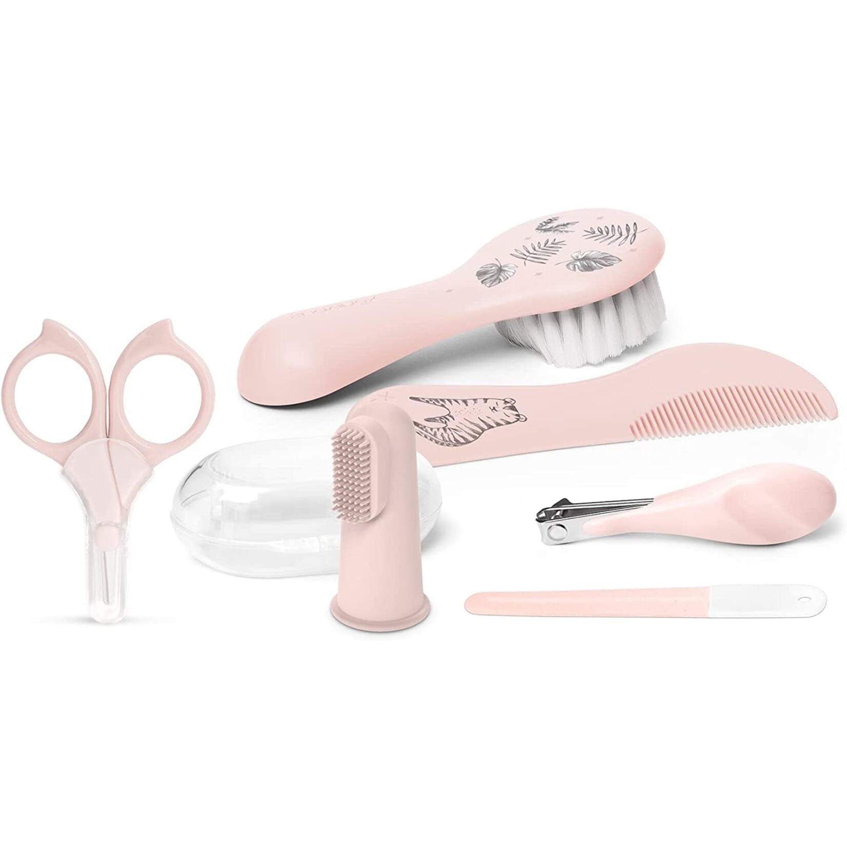 Suavinex HYGGE - HYGIENE - Manicure Set - Girl cat pink