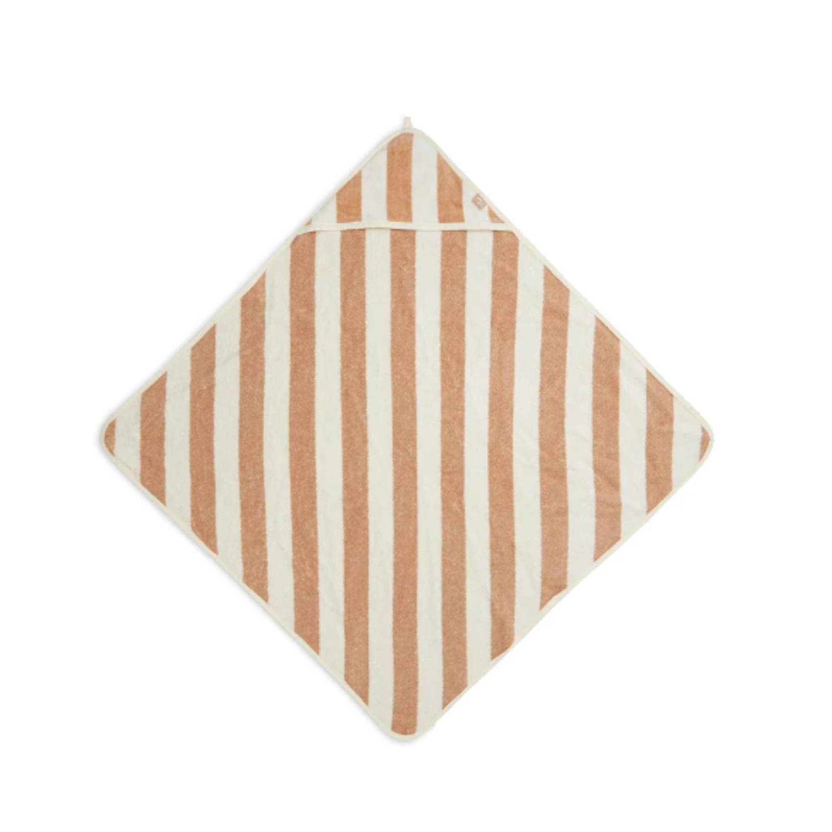 Jollein Badcape Stripe Terry 75x75cm Biscuit GOTS