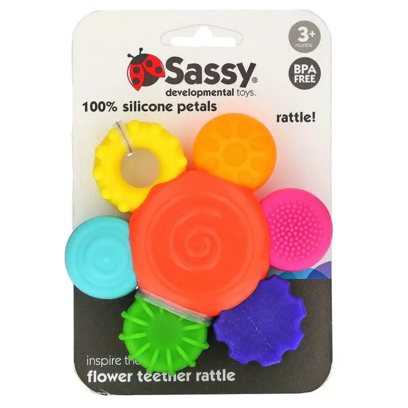 Sassy Flower teether rattle