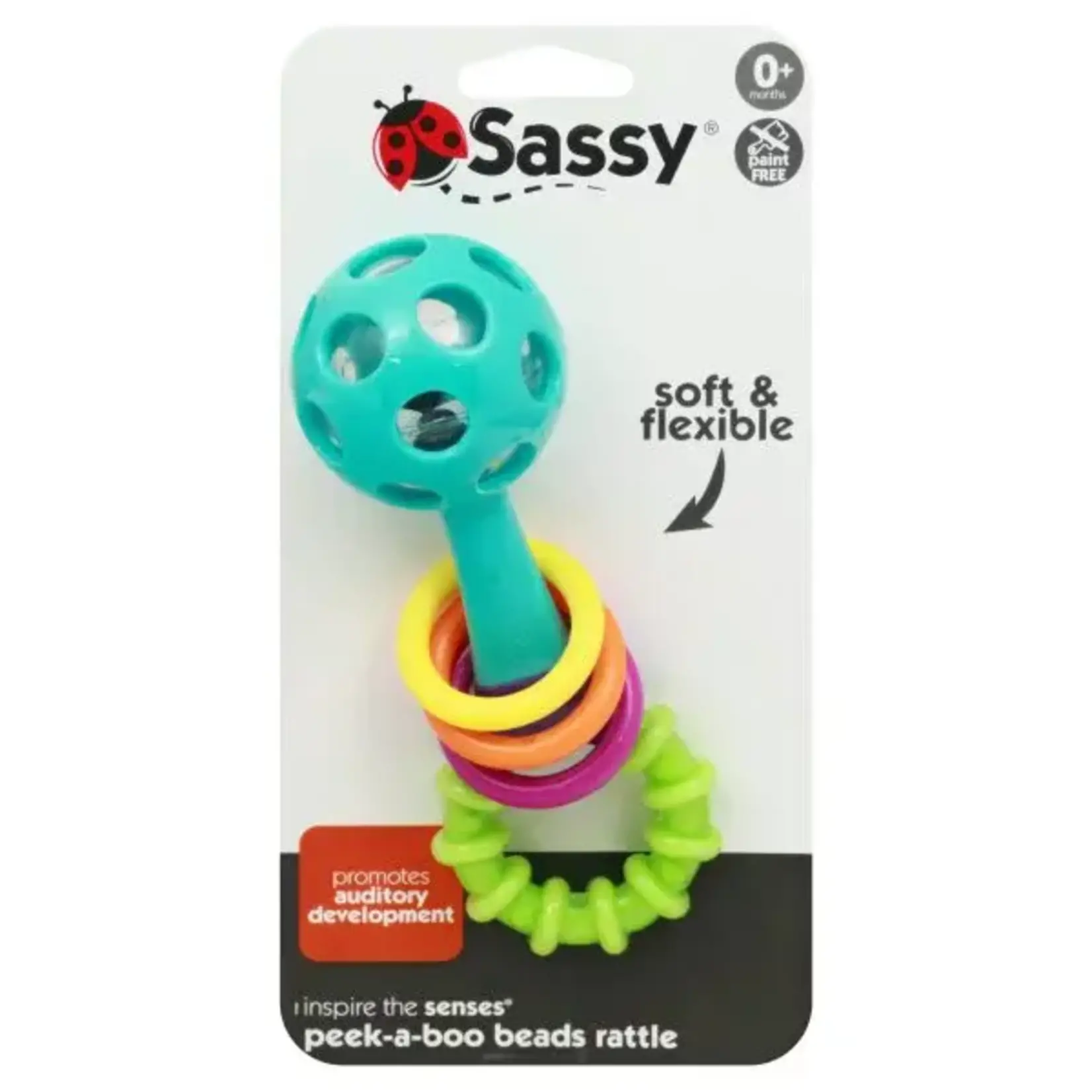Sassy Peak a boo beads rattle