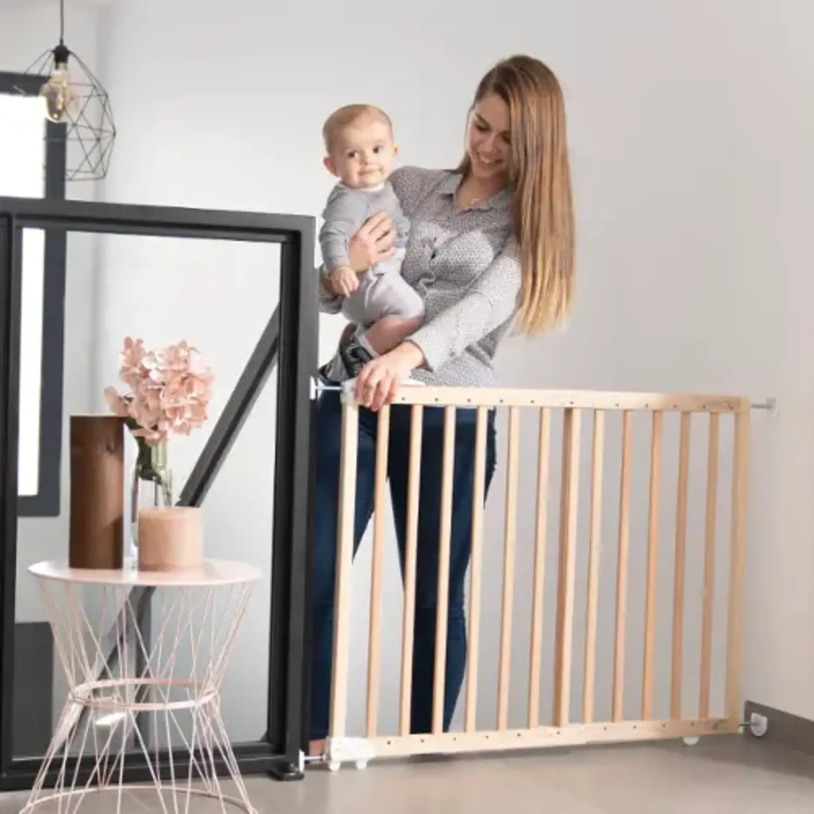 Babymoov Deco Pop Uitschuifbaar Veiligheidshekje Naturel