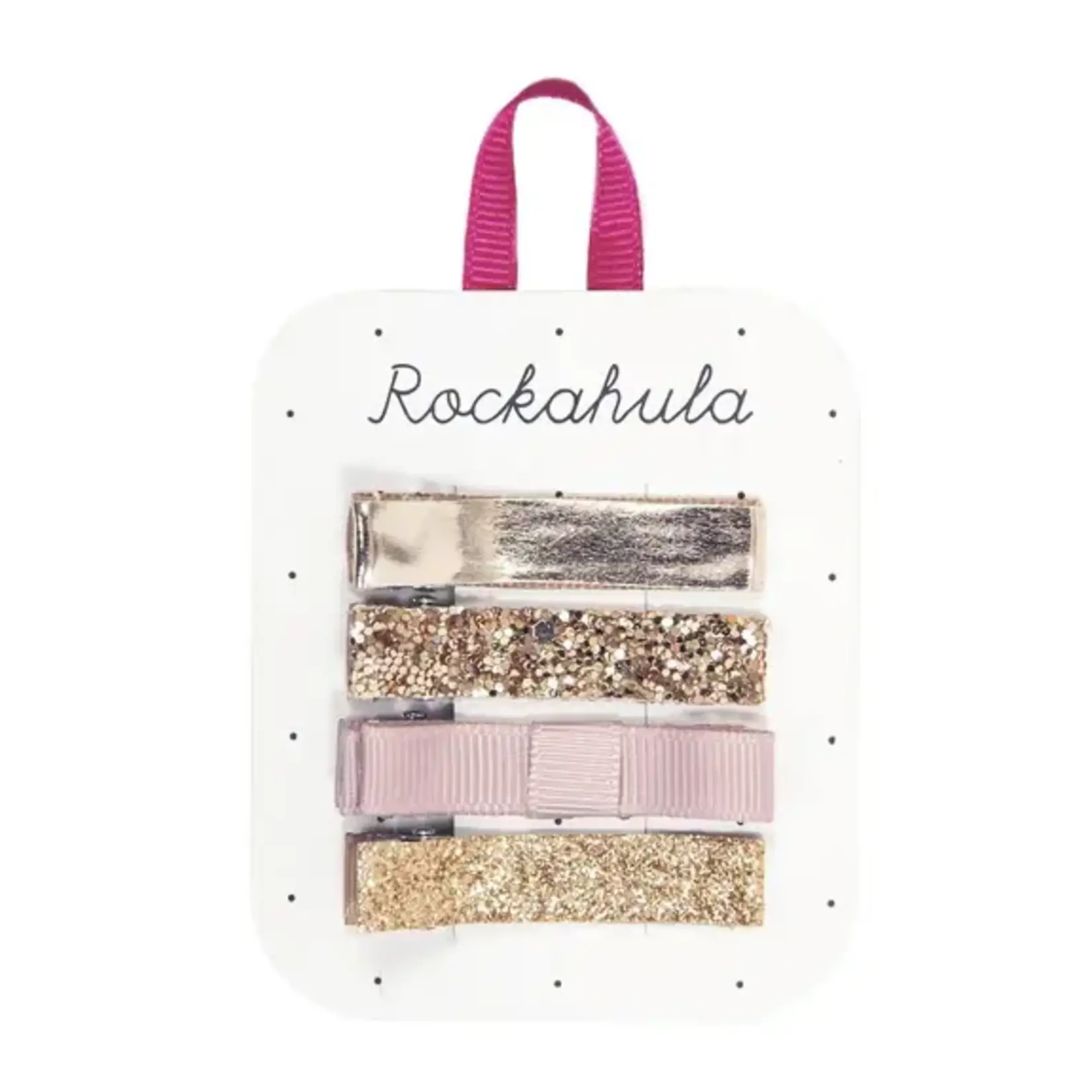 Rockahula Kids Sparkle Bar Clips Gold