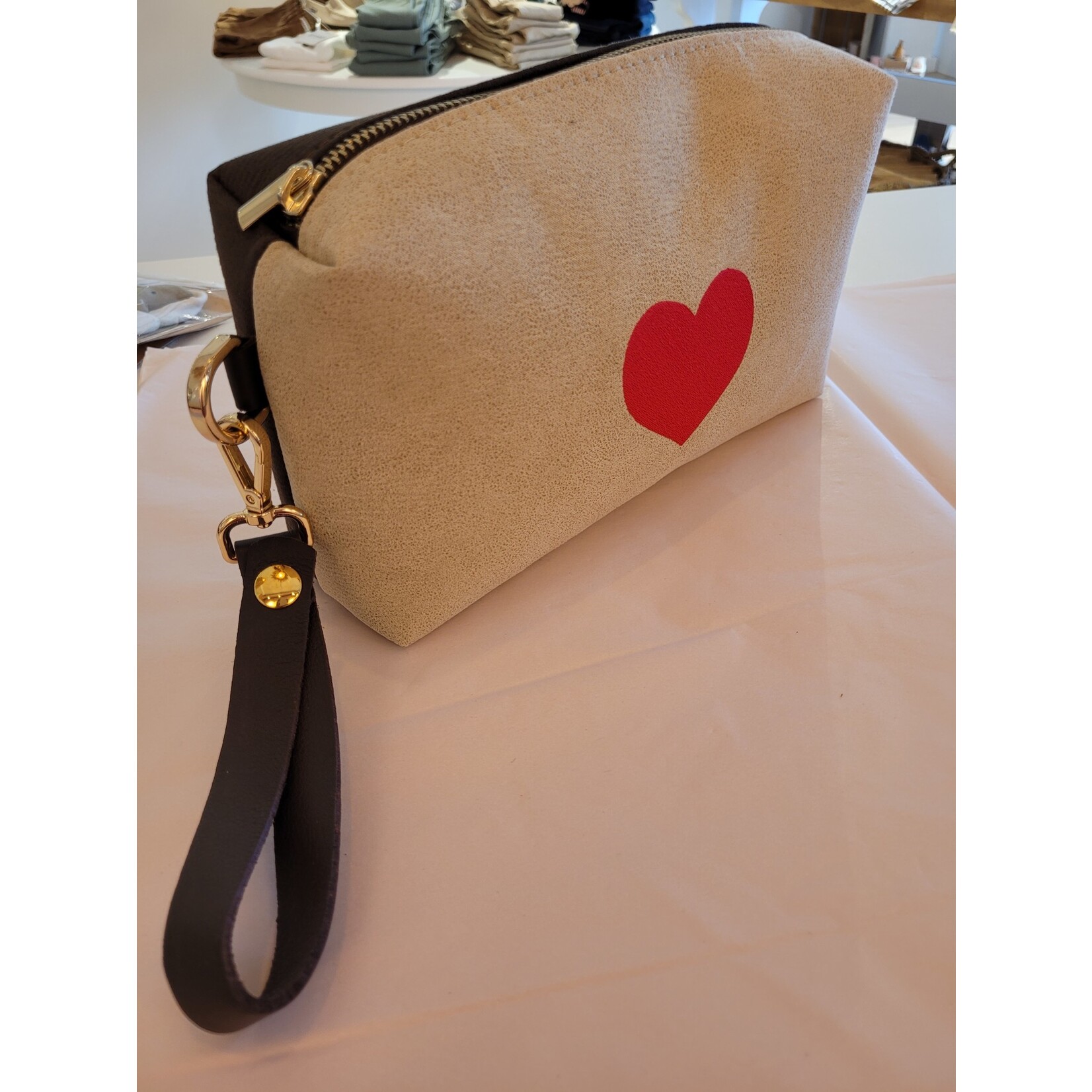 TICI Handmade Pochette Cambio – Cuore Rosa heart