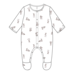 Petit Bateau DORS BIEN-MARSHMALLOW/GRIS