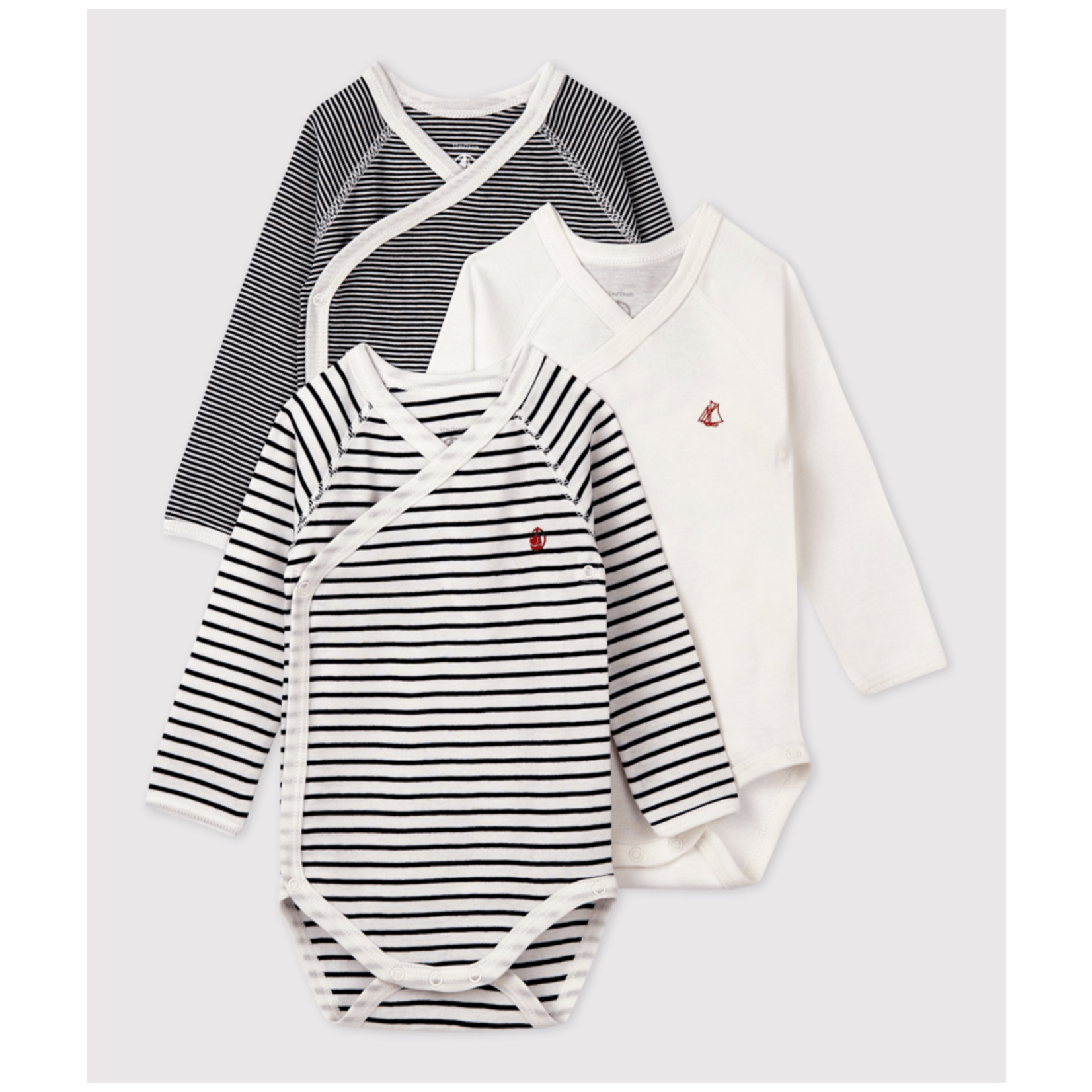 Petit Bateau 3 BODIES NAISS ML-variante 1_