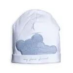 white/azzuro bonnet