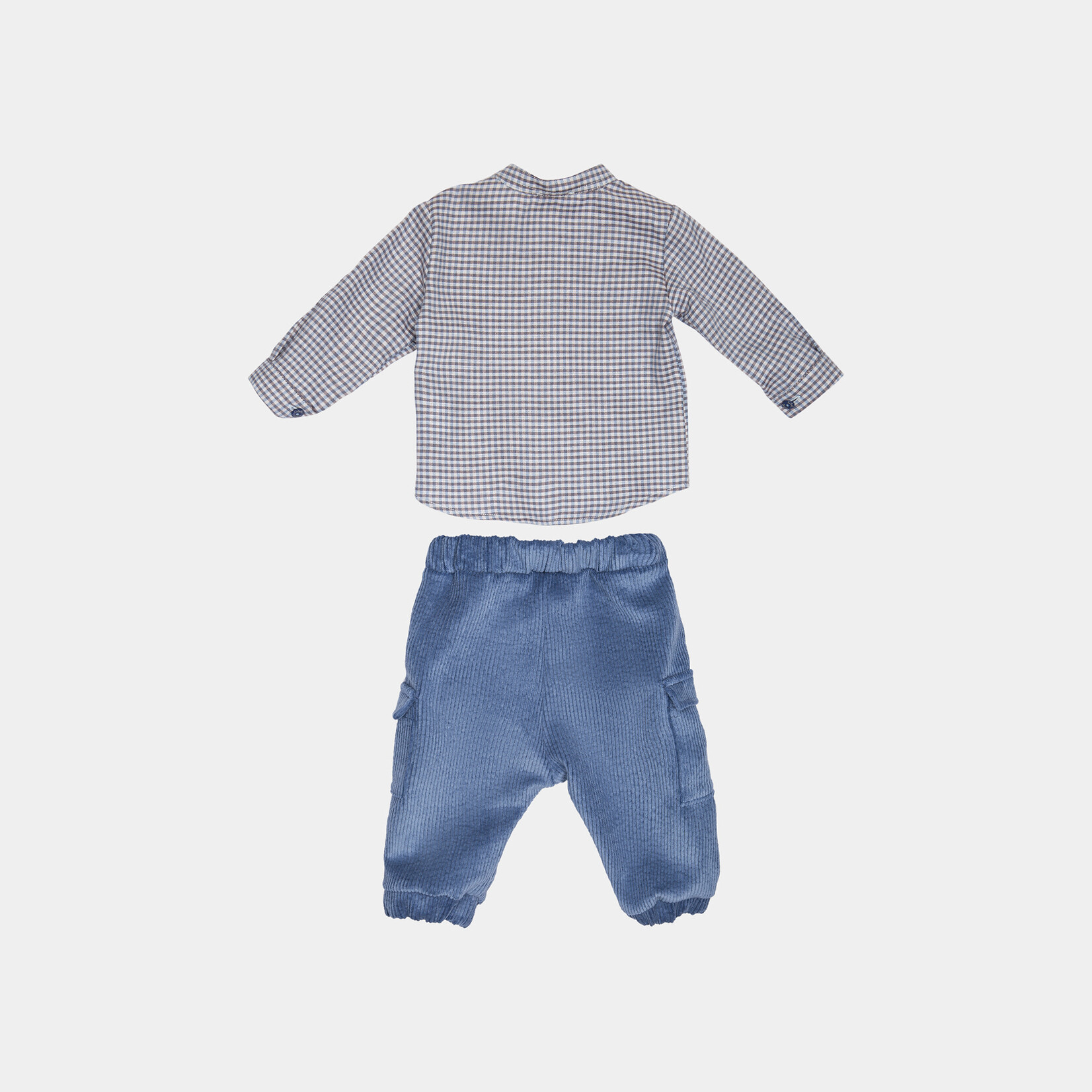 Lalalu Camicia + pantalone neonato-Avio