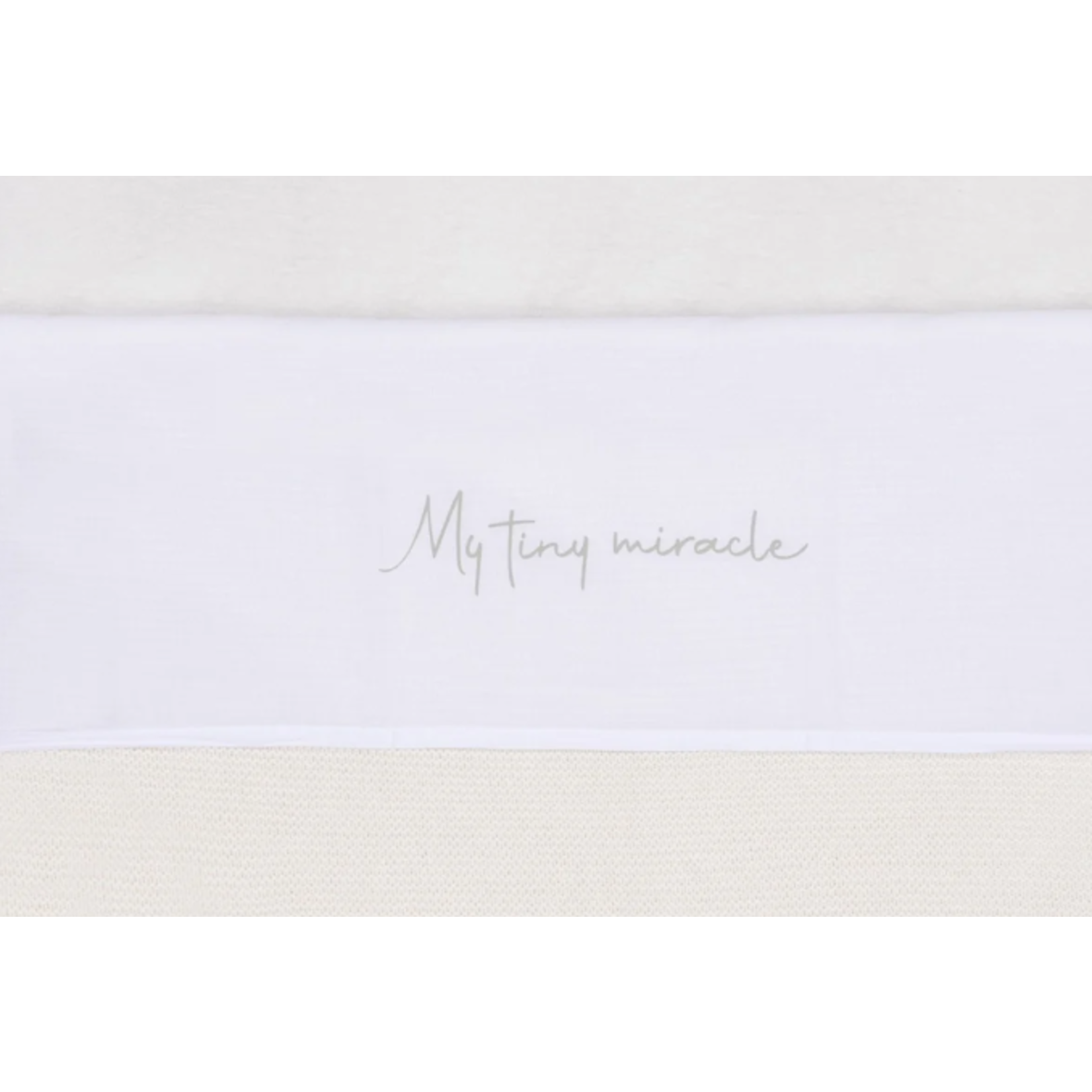 Jollein Laken Wieg 75x100cm My Tiny Miracle Olive Green