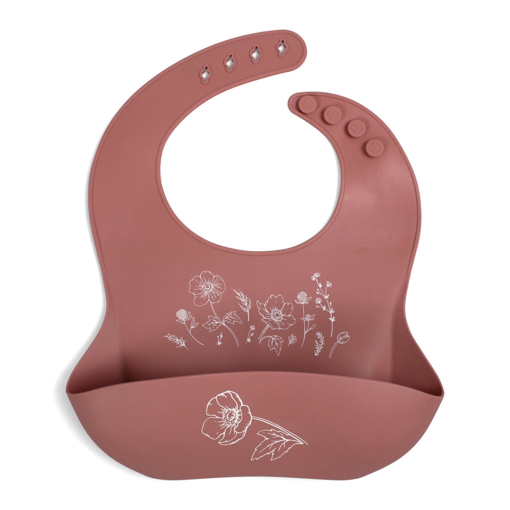 Filibabba Silicone bib fall flowers