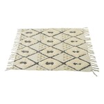 Getuft vloerkleed zwart-wit