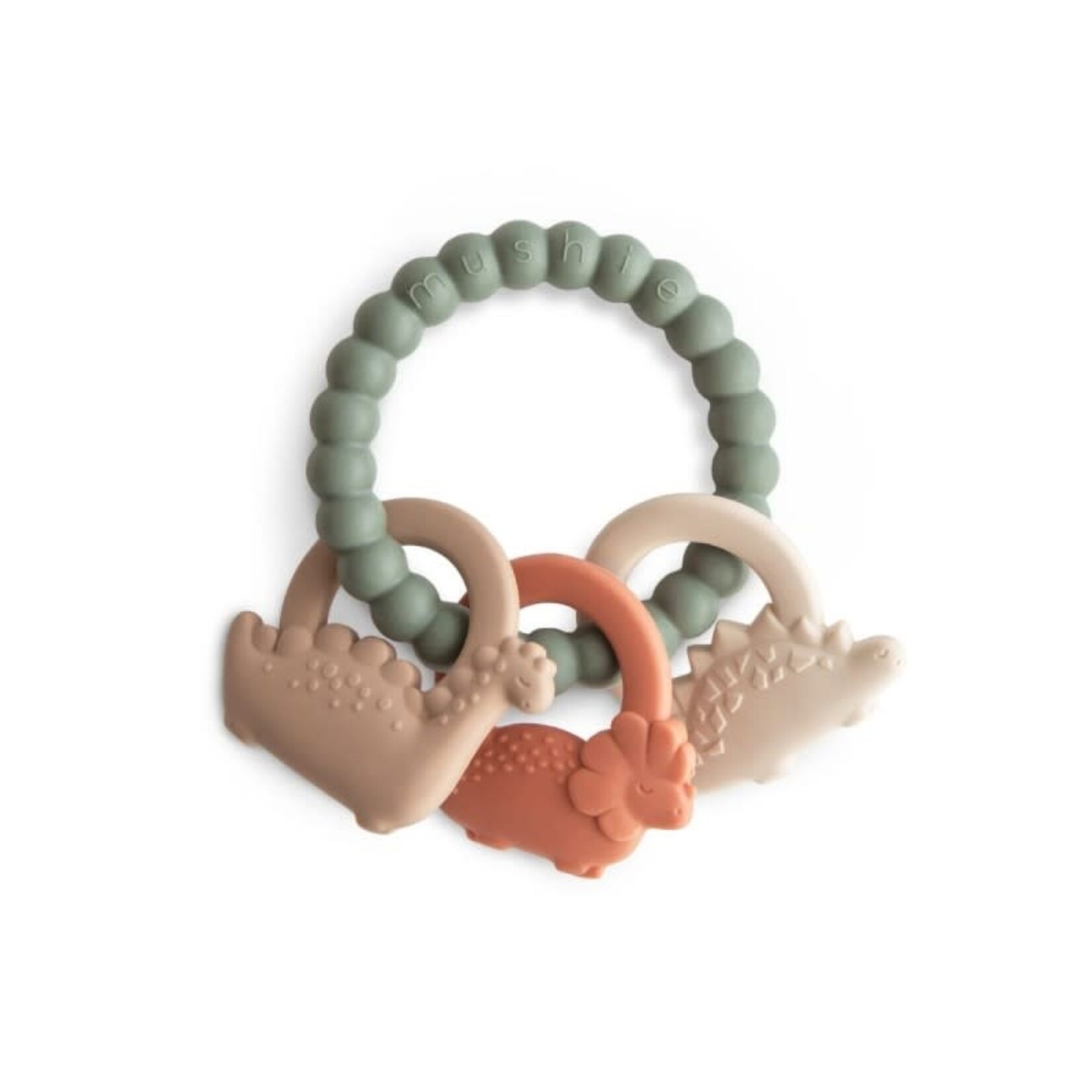 Mushie MUSHIE - TEETHING RING - DINO