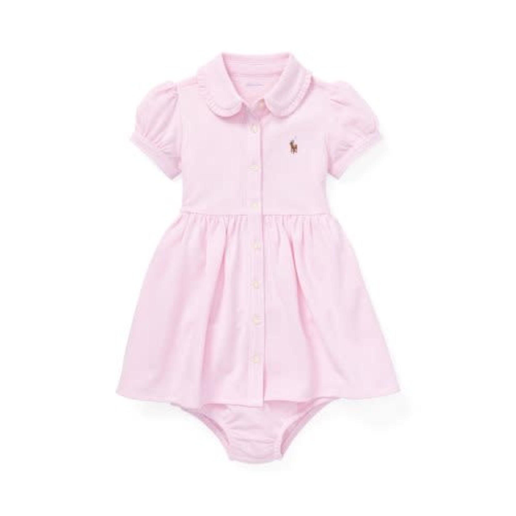 Ralph Lauren SOLID OXFORD-DRESSES-KNIT-CARMEL PINK