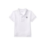 Ralph Lauren BOY POLO-TOPS-KNIT-WHITE