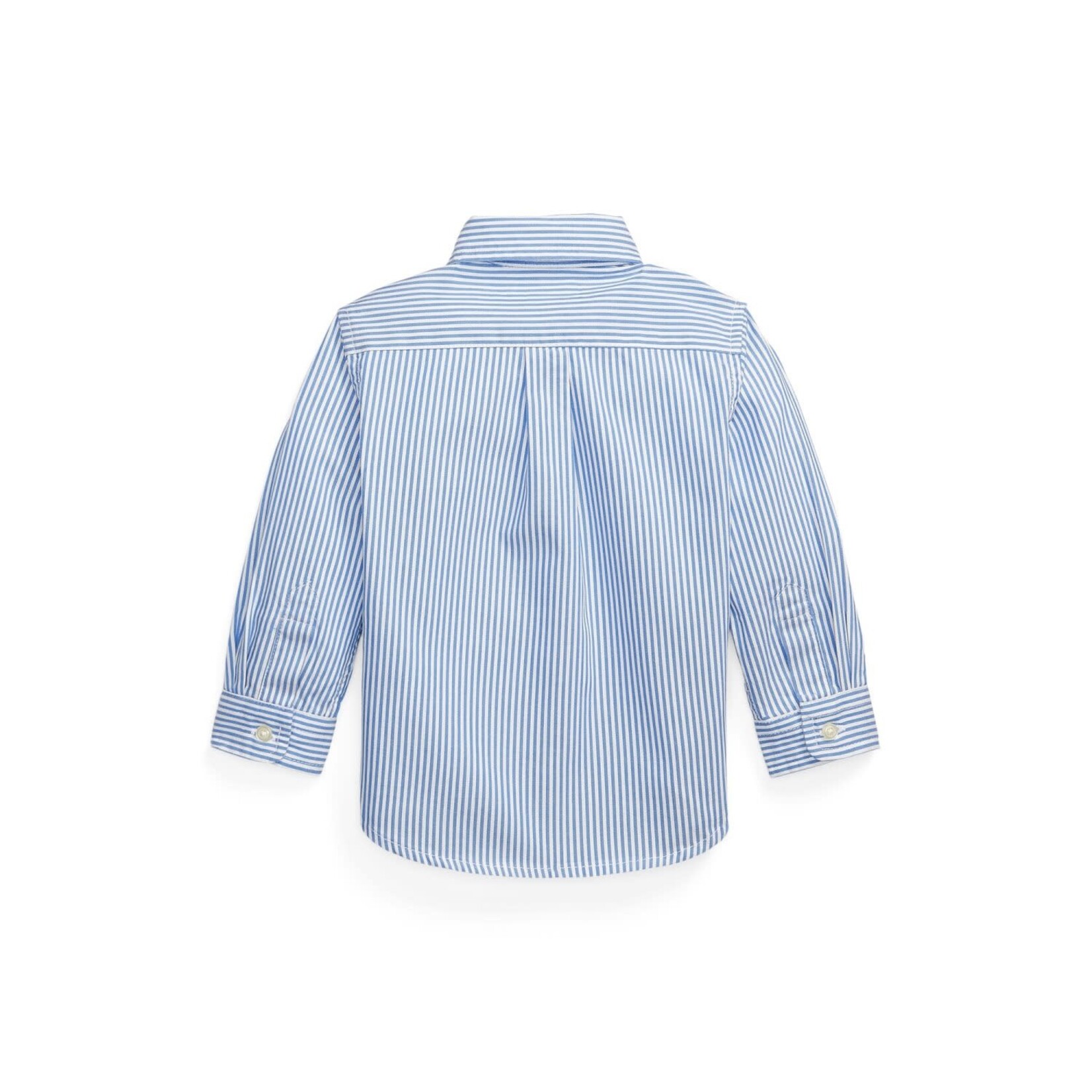 Ralph Lauren SLIM FIT-TOPS-SHIRT-BSR BLUE/WHITE