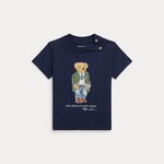 Ralph Lauren SS CN-KNIT SHIRTS-T-SHIRT-SP24 PARIS BEAR NEWPORT NAVY